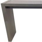 60" Gray Rectangular Wood Bar Table
