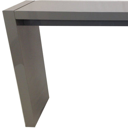 60" Gray Rectangular Wood Bar Table