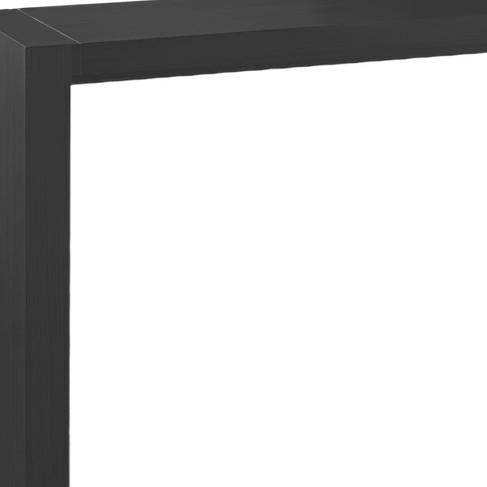 60" Espresso Wood Rectangular Bar Table