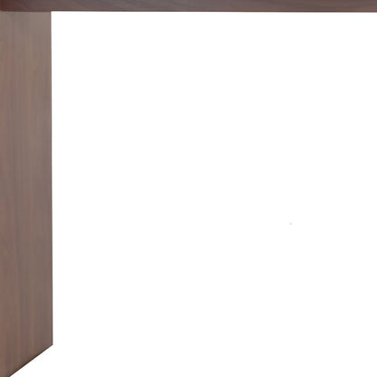 60" Brown Wood Rectangular Bar Table