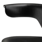 Black and Silver Adjustable Height Swivel Rolling Conference Office Chair