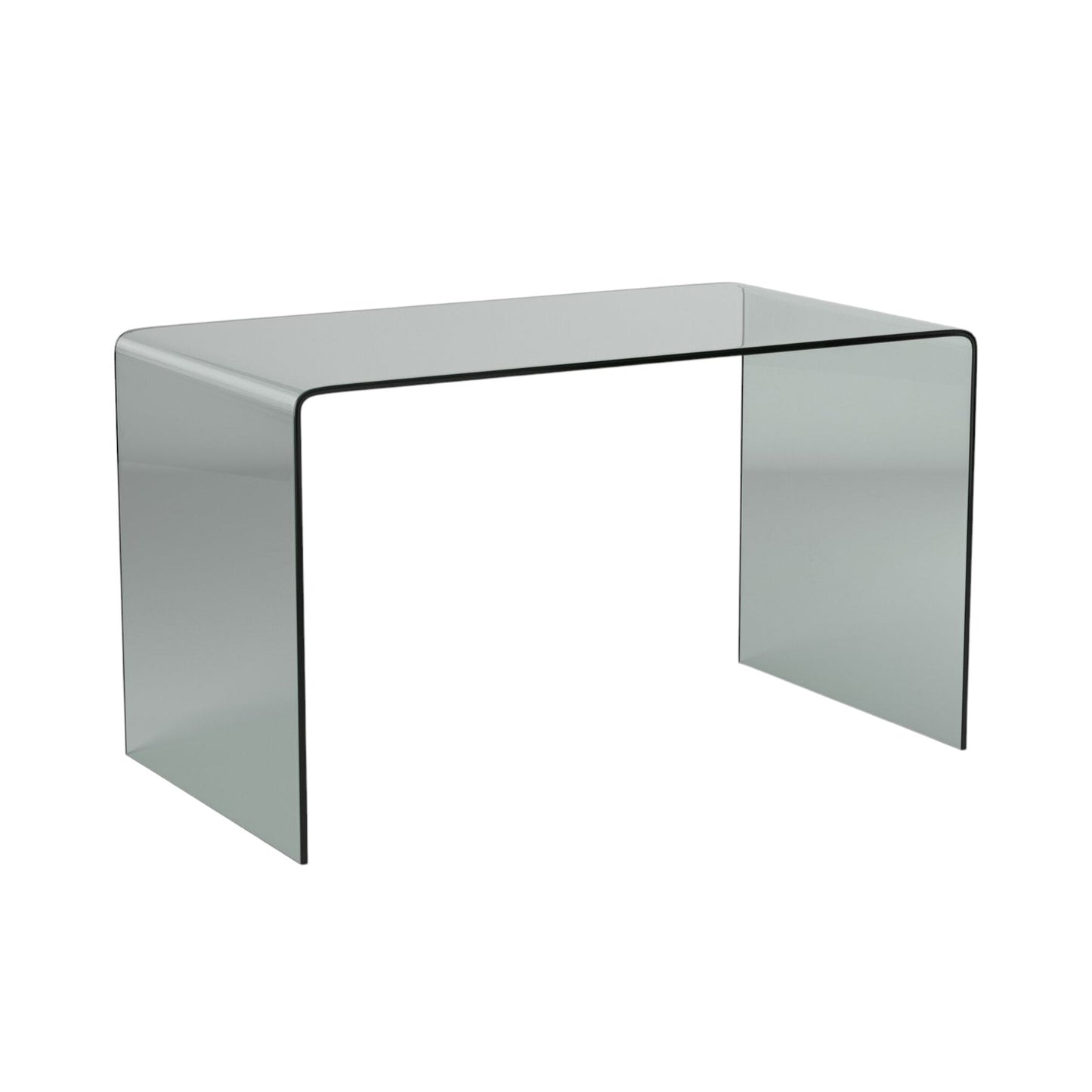 50" Clear Glass Computer Desk
