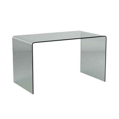 50" Clear Glass Computer Desk