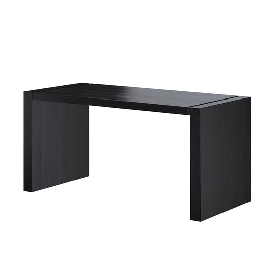 62" Espresso Wood U Shape Computer Desk