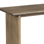 55" Brown Solid Wood Dining Bench