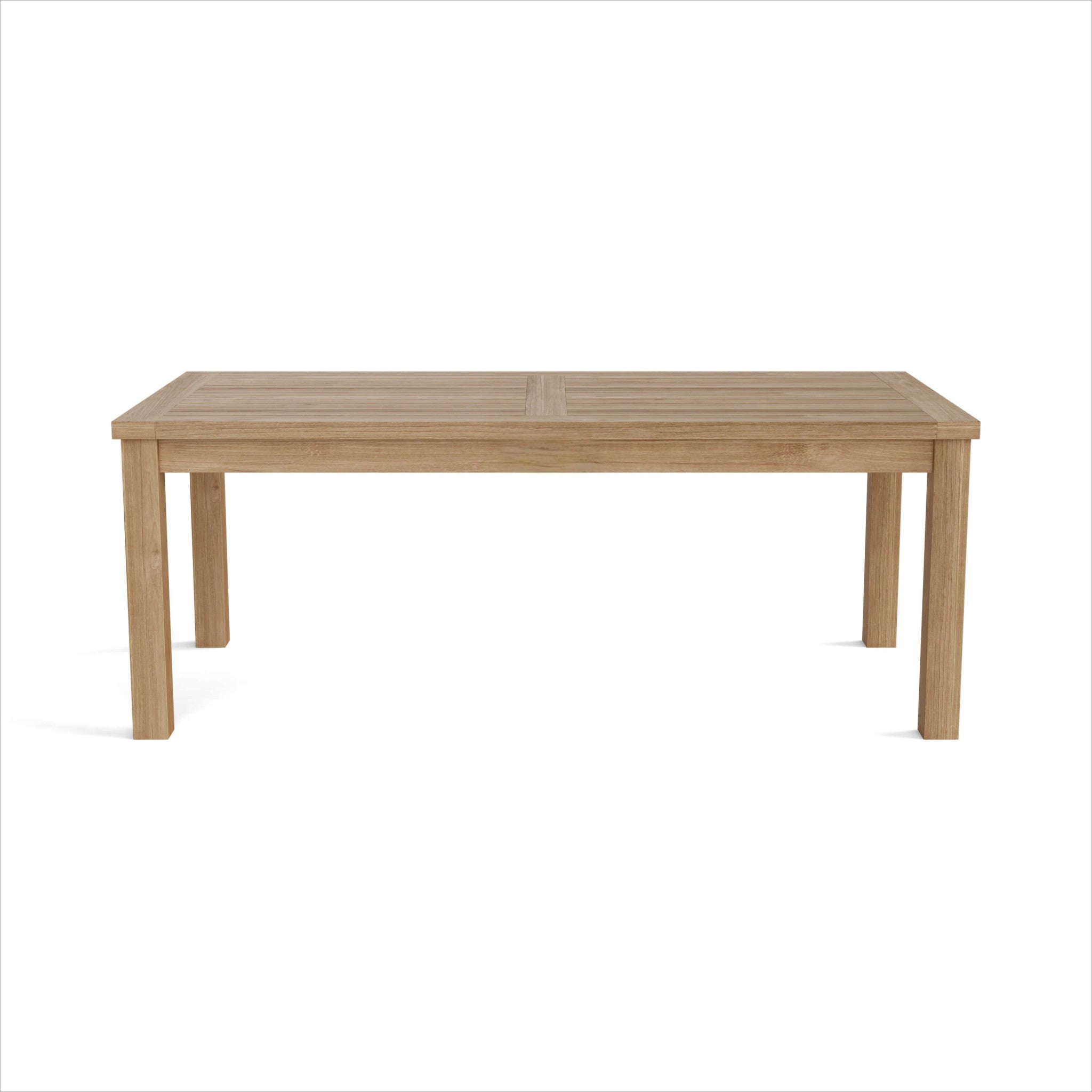 47" Natural Solid Wood Outdoor Coffee Table