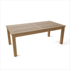 47" Natural Solid Wood Outdoor Coffee Table