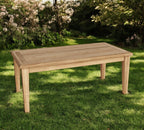 47" Natural Solid Wood Outdoor Coffee Table