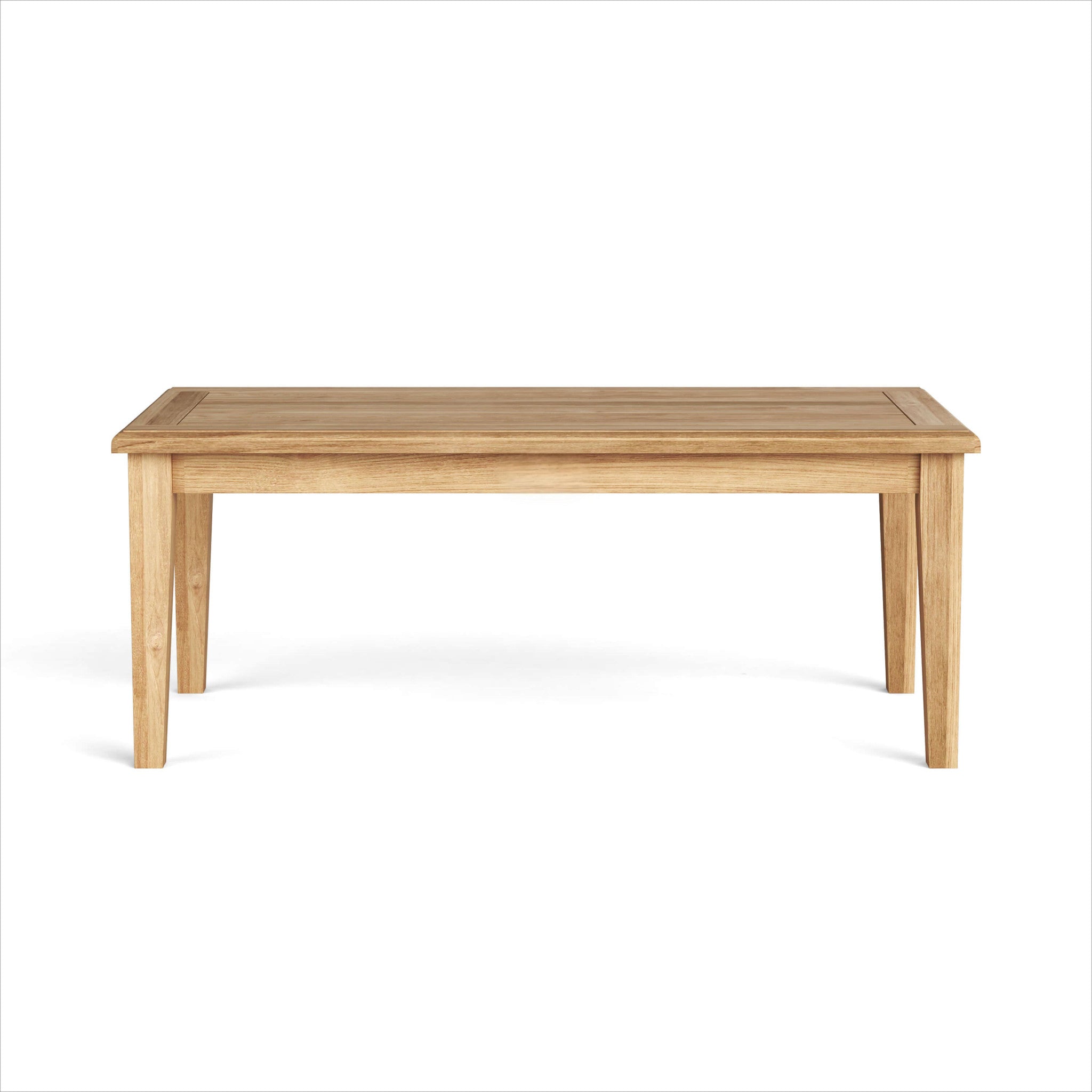 47" Natural Solid Wood Outdoor Coffee Table