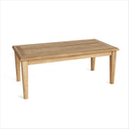 47" Natural Solid Wood Outdoor Coffee Table