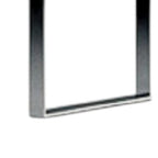 67" White And Silver Metal and Wood Three Tier Etagere Bookcase