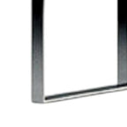 67" White And Silver Metal and Wood Three Tier Etagere Bookcase