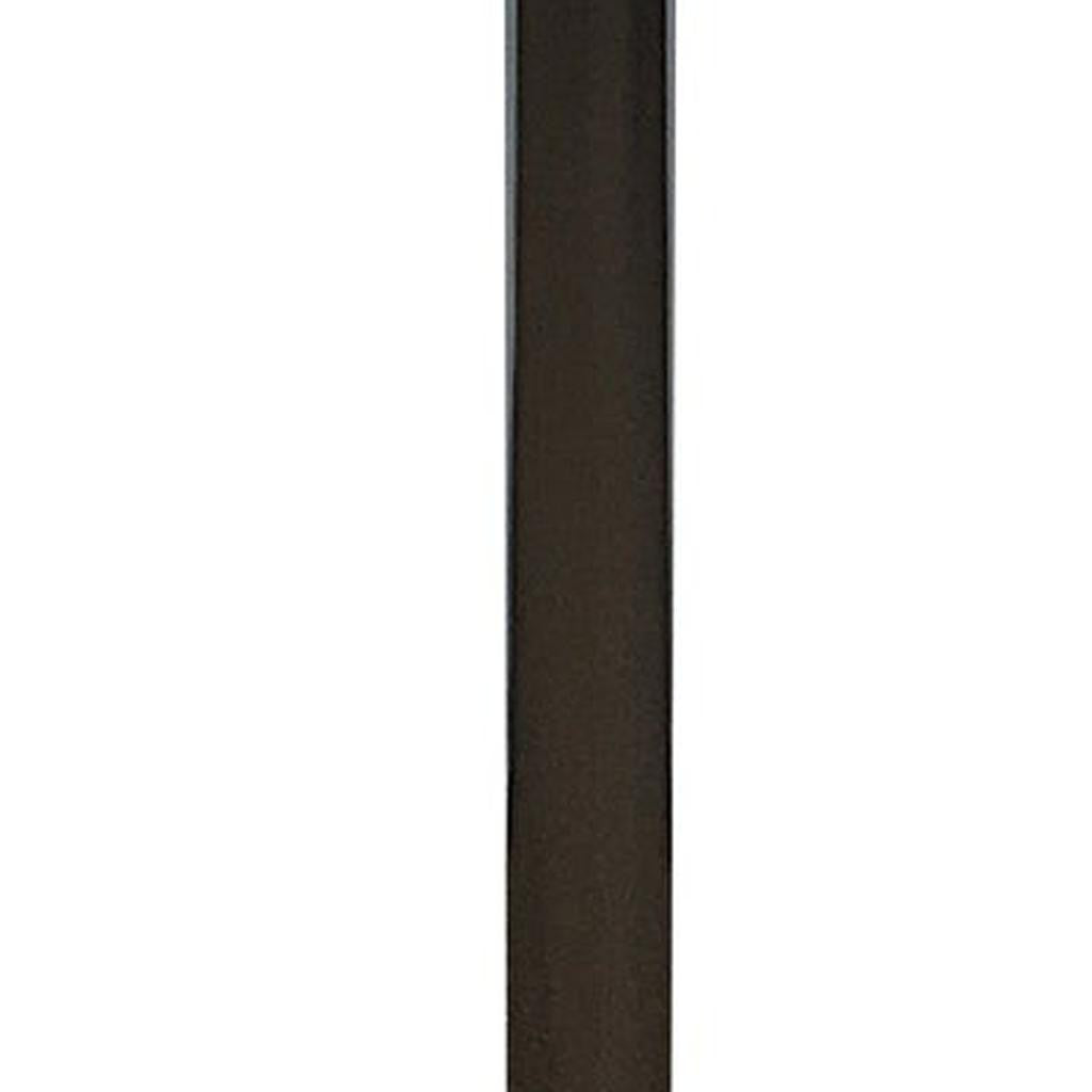 36" White and Silver Wood and Metal Pedestal Base Round Top Dining Table