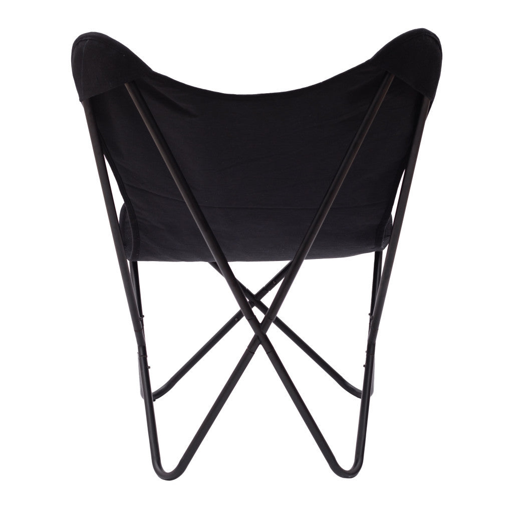 26" Black Tropical Butterfly Chair