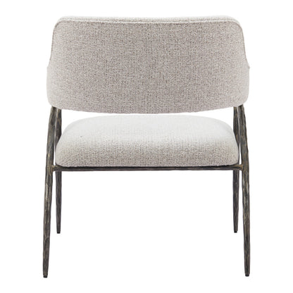 28" Gray And Black Upholstered Arm Chair