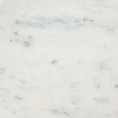 22" White And Gold Marble And Iron Round Pedestal End Table