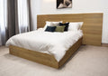 Natural Wood Queen Bed Frame