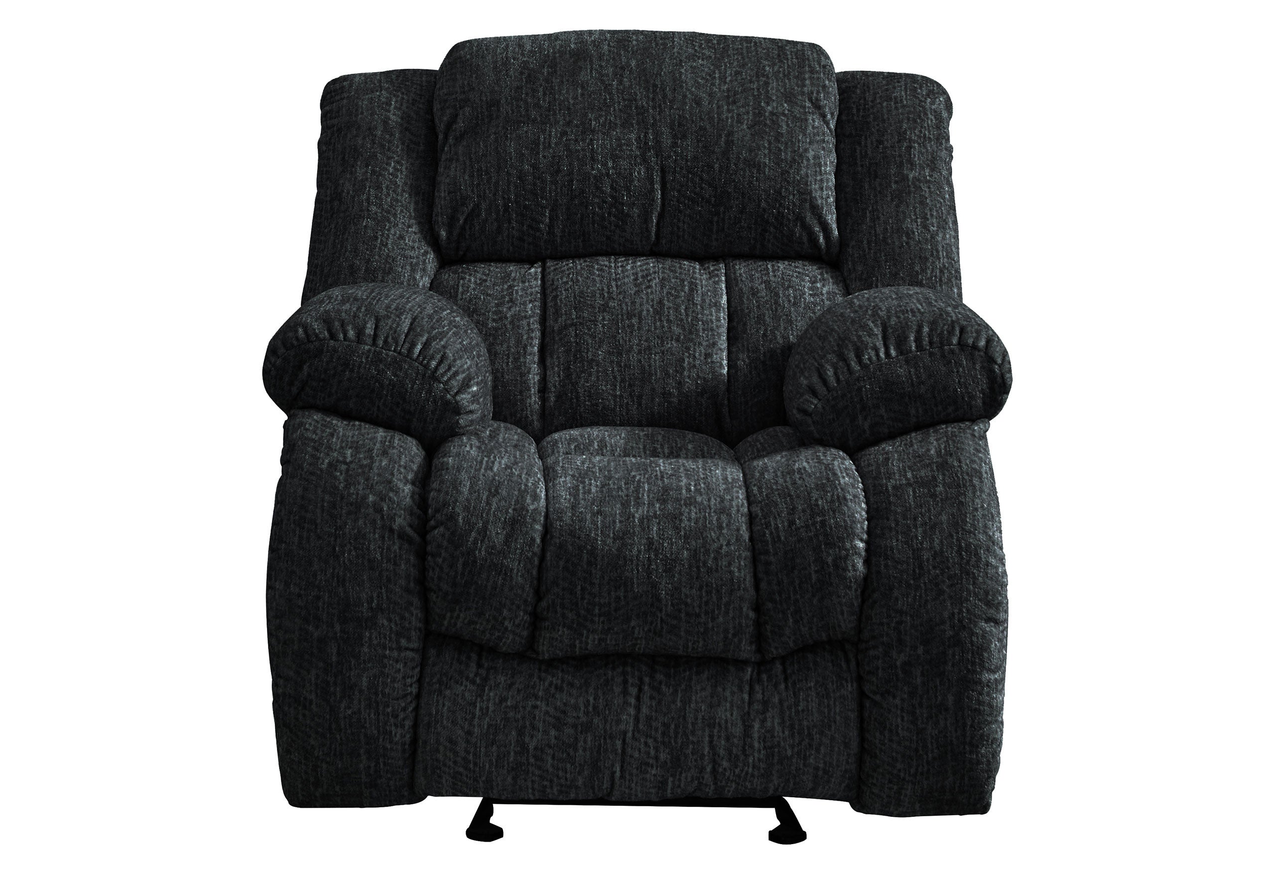 40" Gray Fabric Gliding Recliner