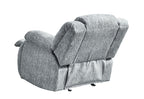 40" Gray Fabric Gliding Recliner
