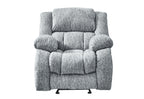 40" Gray Fabric Gliding Recliner