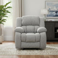 40" Gray Fabric Gliding Recliner