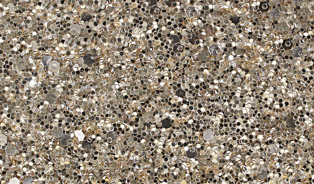 48" Black And Gold Faux Crystal Bling Wood Six Drawer Dresser