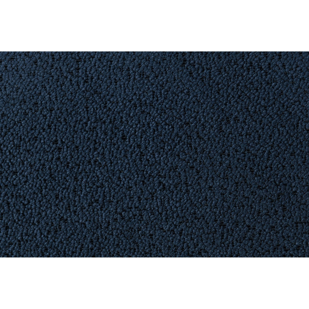 Navy Blue And Upholstered Lighted Queen Bed Frame with USB