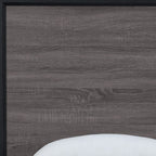 Black and Gray Wood Twin Bed Frame