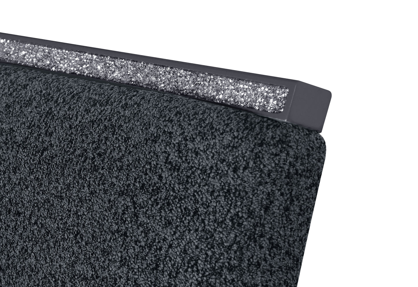 25" Dark Gray Wood and Suede Counter Height Bar Chair