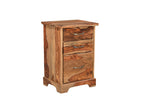 30" Natural Solid Wood Three Drawers Filing Cabinet