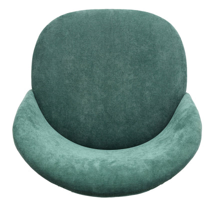 Set of Two Green and Black Upholstered Fabric Dining Side Chairs
