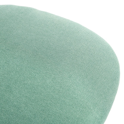 Teal and White Adjustable Height Swivel Rolling Office Chair