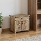 30" Oak Wood Drawer Filing Cabinet