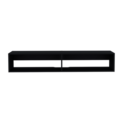 59" Black Floating Mount TV Stand