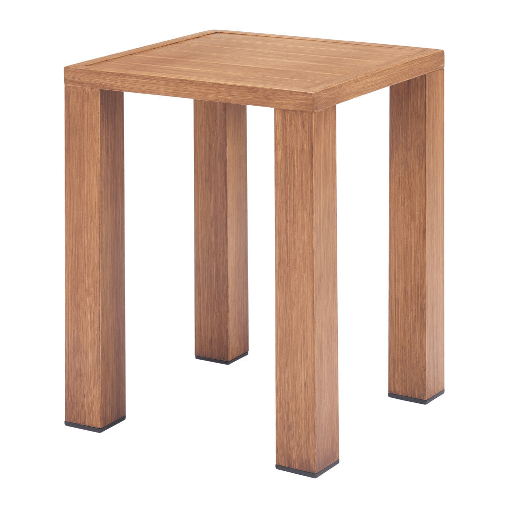 22" Natural Aluminum End Table