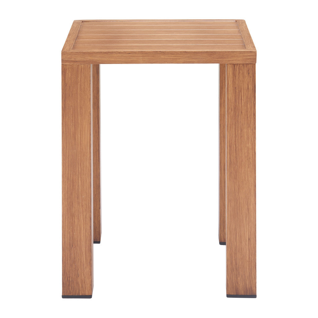 22" Natural Aluminum End Table