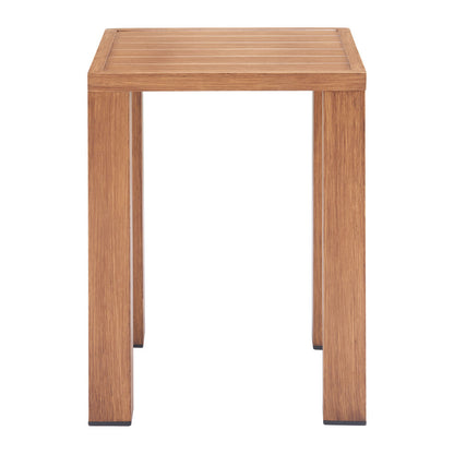 22" Natural Aluminum End Table