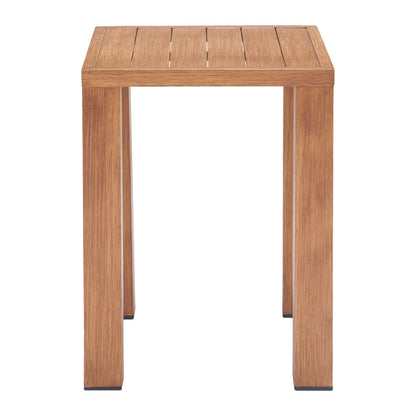 22" Natural Aluminum End Table