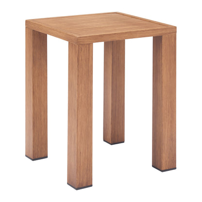 22" Natural Aluminum End Table