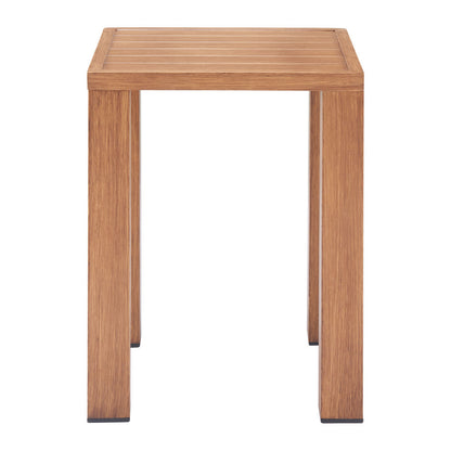 22" Natural Aluminum End Table