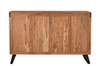 60" Natural Live Edge Solid Wood Six Drawer Double Dresser