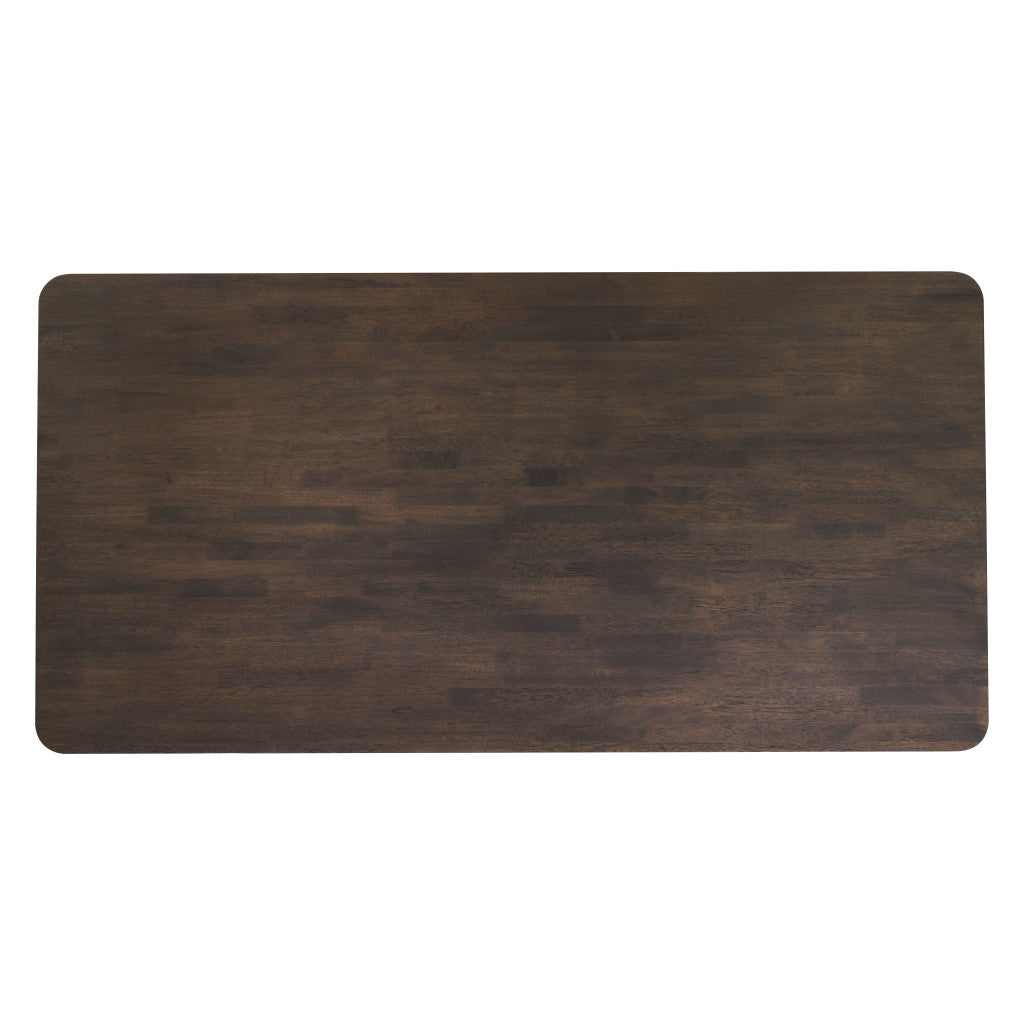 79" Espresso Solid Wood Dining Table
