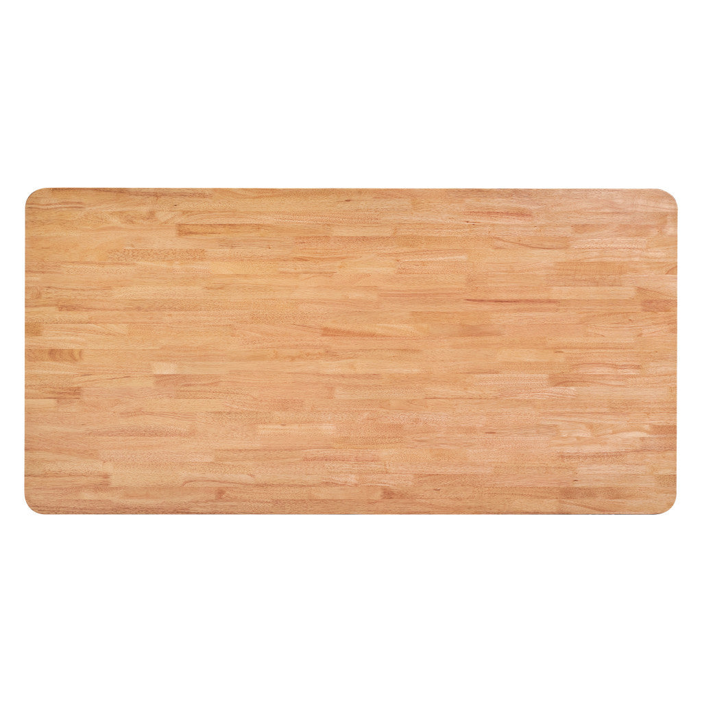 79" Natural Solid Wood Dining Table