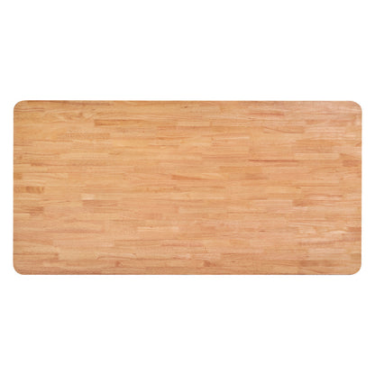 79" Natural Solid Wood Dining Table