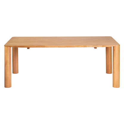 79" Natural Solid Wood Dining Table