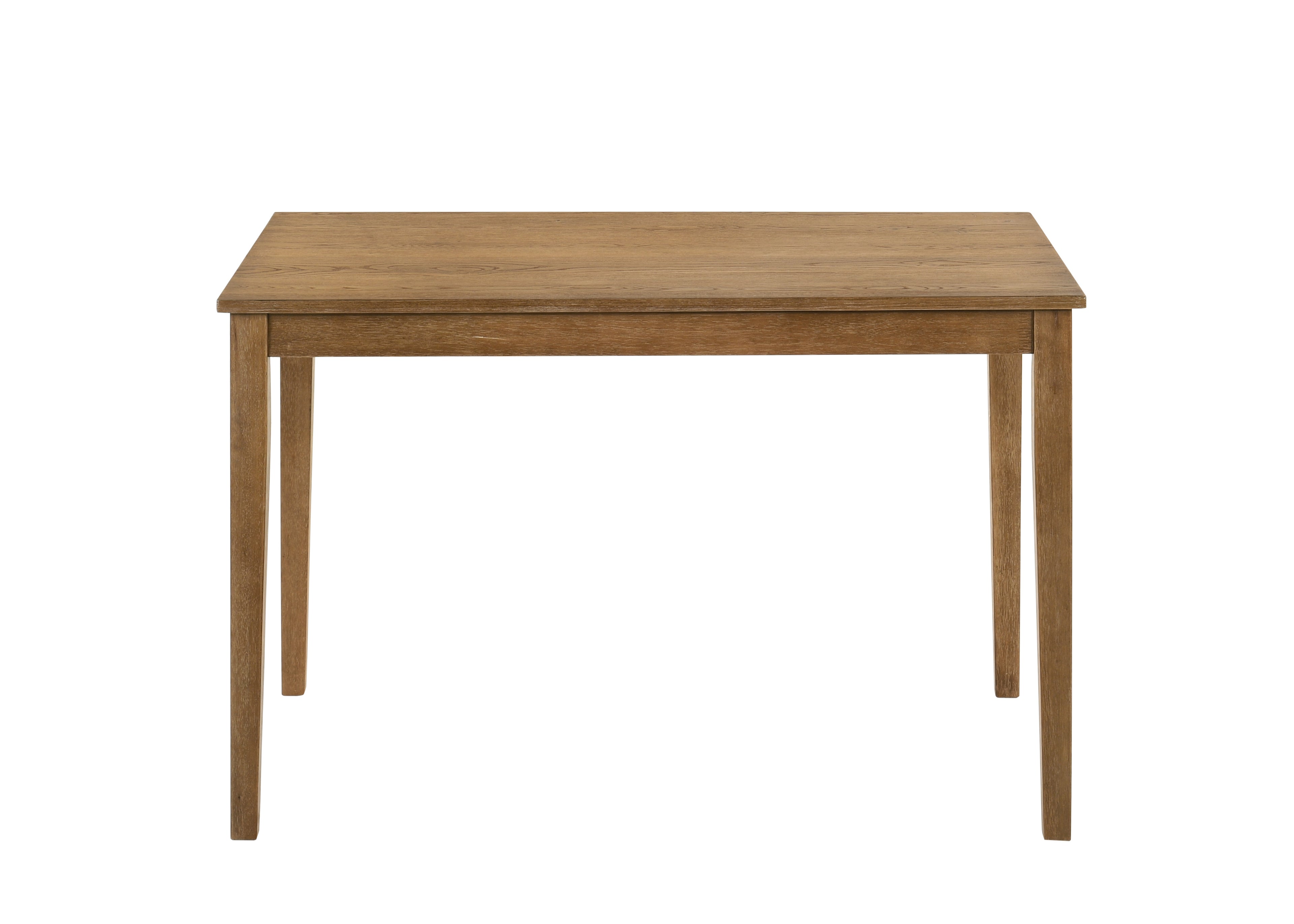 Five Piece Oak Solid Wood Dining Set with Four Chairs