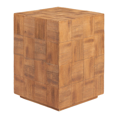 22" Natural Metal End Table