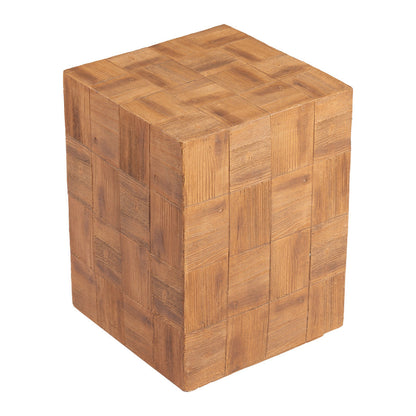 22" Natural Metal End Table