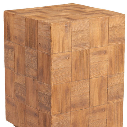 22" Natural Metal End Table