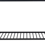 Black Twin Over Twin Metal Bunk Bed With Stairs And Storage